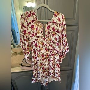 American Eagle Floral Romper